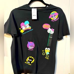 NWT Dark Grey Hello Kitty and Friends T-Shirt